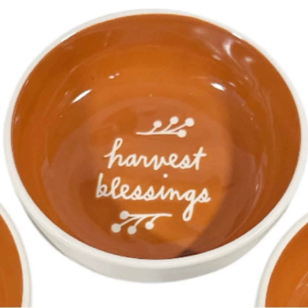 NEW Rae Dunn HARVEST BLESSINGS TASTING BOWLS Set/3 🍂🍂